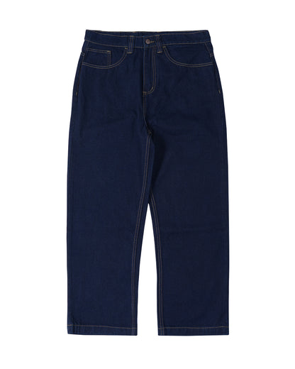 Raw-Washed Straight-Leg Jeans