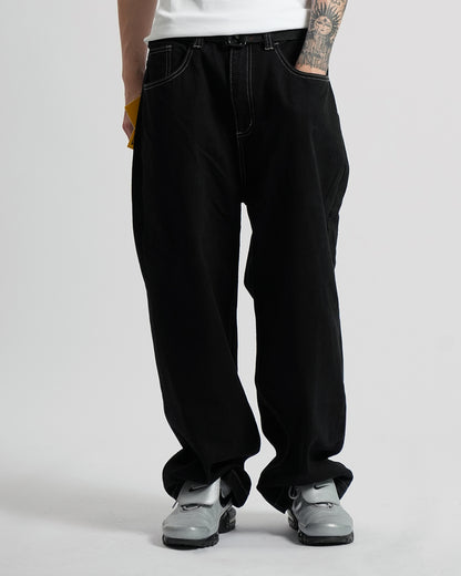 Raw-Washed Straight-Leg Jeans